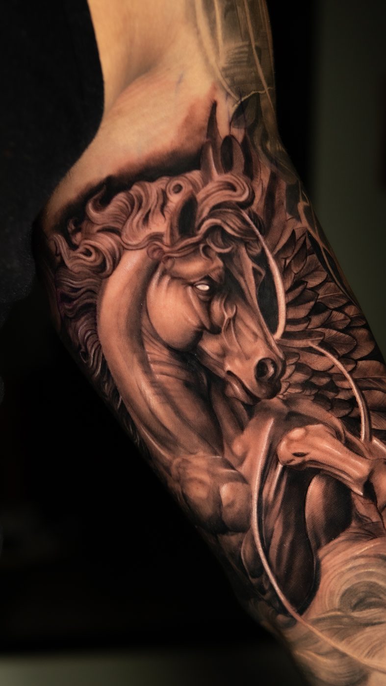 Tatuaje realista realizado por William, pieza 1
