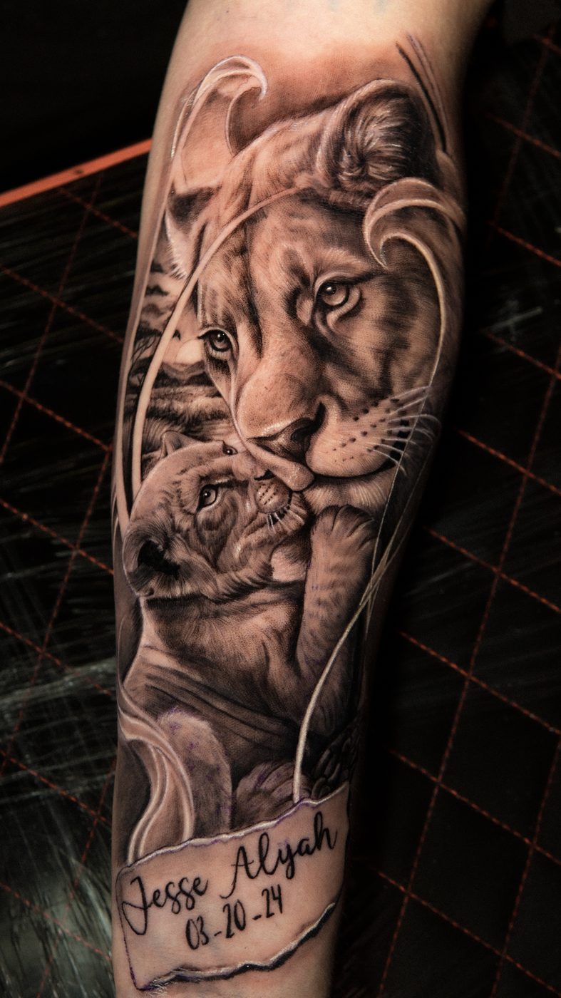 Tatuaje realista realizado por William, pieza 2